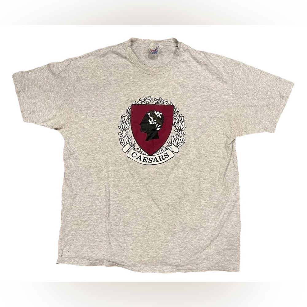 Vintage Caesars Palace Las Vegas Crest Logo T-Shirt Mens XL Hanes USA Made